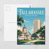Tallahassee Florida Briefkaart (Voorkant / Achterkant)