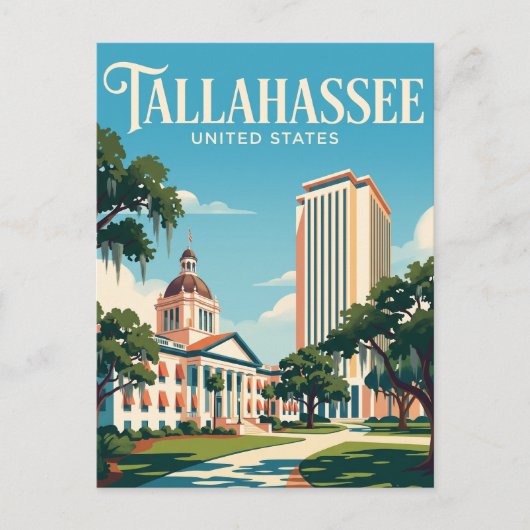 Tallahassee Florida Briefkaart (Voorkant)