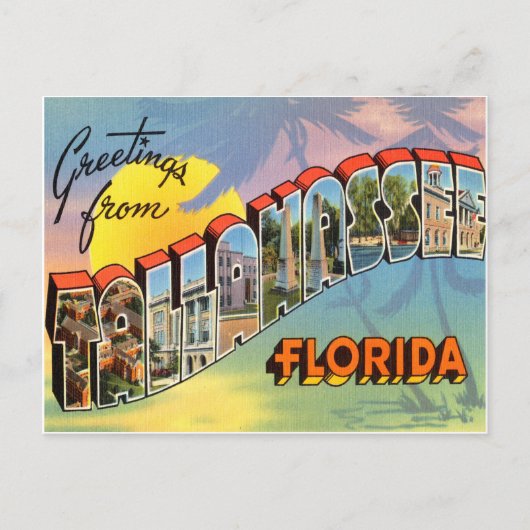 Tallahassee Florida Briefkaart (Voorkant)