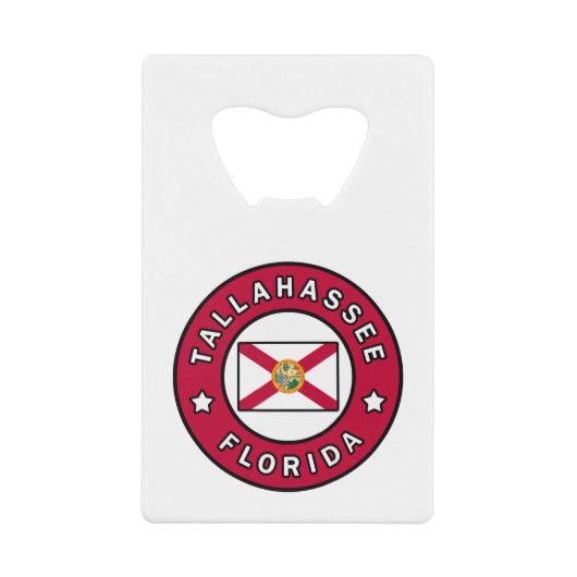 Tallahassee Florida Creditkaart Flessenopener (Voorkant)