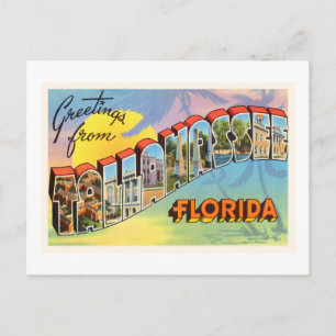 Tallahassee Florida FL Old Vintage Travel Souvenir Briefkaart