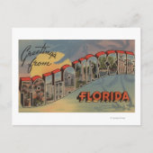 Tallahassee, Florida - Grote letterscènes Briefkaart (Voorkant)