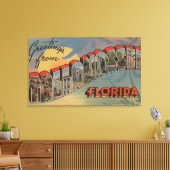 Tallahassee, Florida - Grote letterscènes Canvas Afdruk (Insitu (Woonkamer))