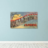 Tallahassee, Florida - Grote letterscènes Canvas Afdruk (Insitu (Houten vloer))