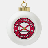 Tallahassee Florida Keramische Bal Ornament (Voorkant)