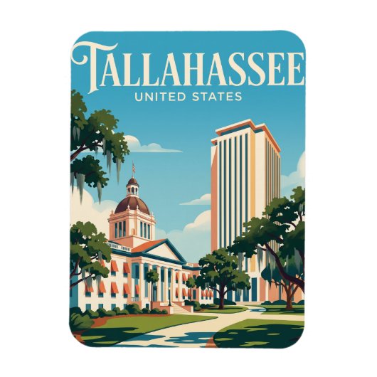 Tallahassee Florida Magneet (Verticaal)