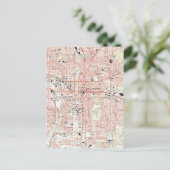 Tallahassee Florida Map (1999) Briefkaart (Staand voorkant)