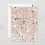 Tallahassee Florida Map (1999) Briefkaart (Voorkant / Achterkant)