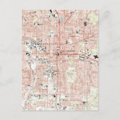 Tallahassee Florida Map (1999) Briefkaart (Voorkant)