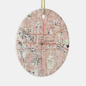 Tallahassee Florida Map (1999) Keramisch Ornament (Rechts)