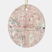 Tallahassee Florida Map (1999) Keramisch Ornament (Links)
