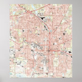Tallahassee Florida Map (1999) Poster (Voorkant)