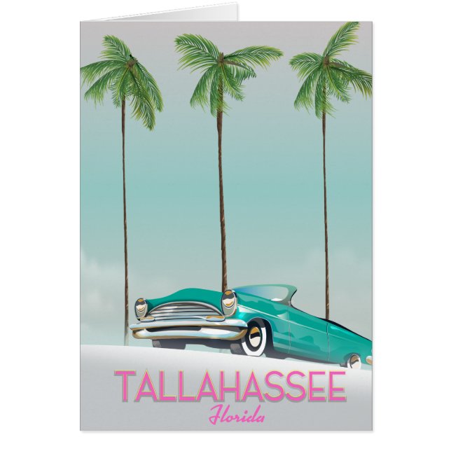 Tallahassee Florida reisposter (Voorkant)