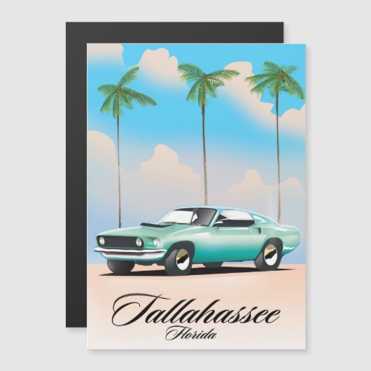 Tallahassee Florida Reisposter. (Voorkant / Achterkant)