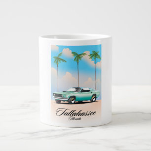Tallahassee Florida Reisposter. Grote Koffiekop