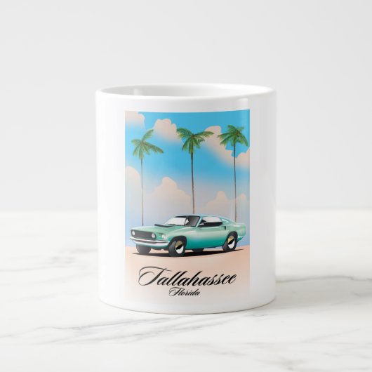 Tallahassee Florida Reisposter. Grote Koffiekop (Voorkant)