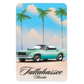 Tallahassee Florida Reisposter. Magneet (Verticaal)
