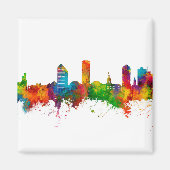 Tallahassee Florida Skyline Magneet (Voorkant)