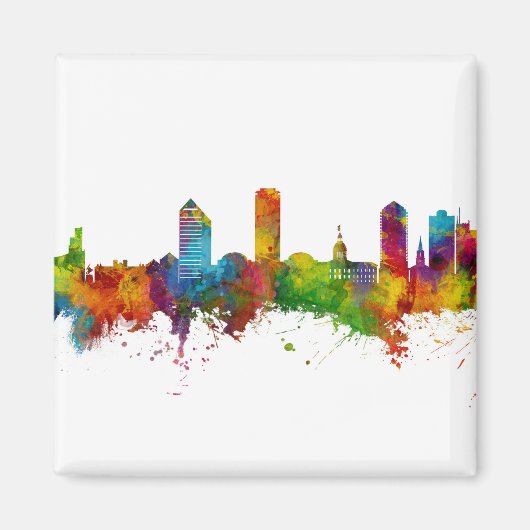 Tallahassee Florida Skyline Magneet (Voorkant)