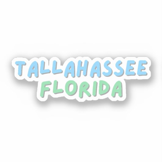 Tallahassee Florida Sticker (Voorkant)