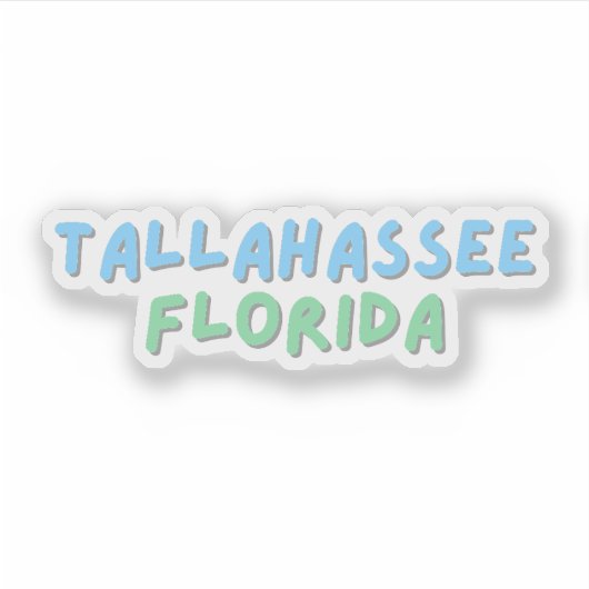 Tallahassee Florida Sticker (Voorkant)