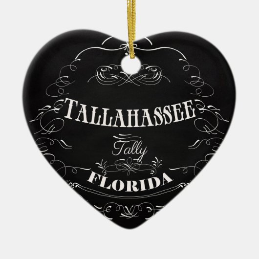Tallahassee, Florida - Tally Keramisch Ornament (Voorkant)