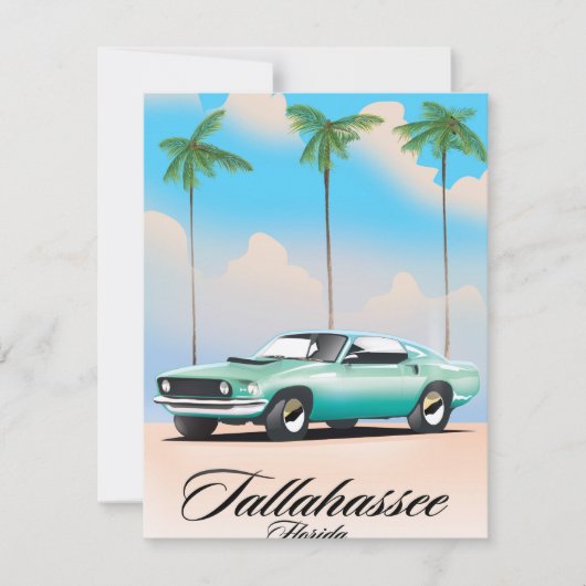 Tallahassee Florida Travel poster. (Voorkant)