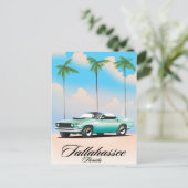 Tallahassee Florida Travel poster. Briefkaart (Staand voorkant)