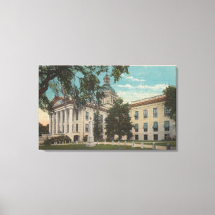 Tallahassee, Florida - Uitzicht van buitenaf Canvas Afdruk