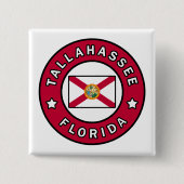 Tallahassee Florida Vierkante Button 5,1 Cm (Voorkant)