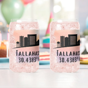 Tallahassee Skyline Blikvorm Glas