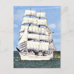 Tallend schip, vierkante stijfheid, briefkaart