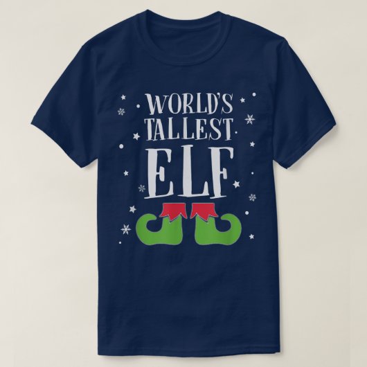 Tallest Elf Funny Elf voor mannen Kinder T-shirt (Design voorkant)