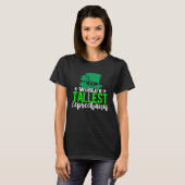 Tallest Tall Leprechaun Cute St Patricks  Drinking T-shirt (Voorkant volledig)