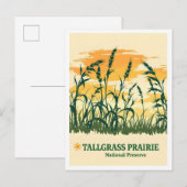 Tallgrass Prairie National Preserve Kansas Travel Briefkaart (Voorkant / Achterkant)