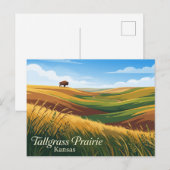 Tallgrass Prairie National Preserve VS Briefkaart (Voorkant / Achterkant)