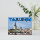 Tallin, bezoek Estland Briefkaart (Staand voorkant)