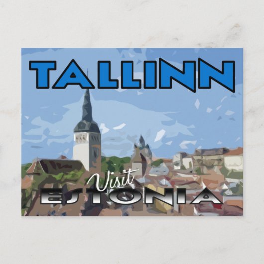 Tallin, bezoek Estland Briefkaart (Voorkant)
