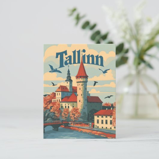 Tallin  briefkaart (Staand voorkant)