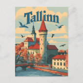 Tallin  briefkaart (Voorkant)