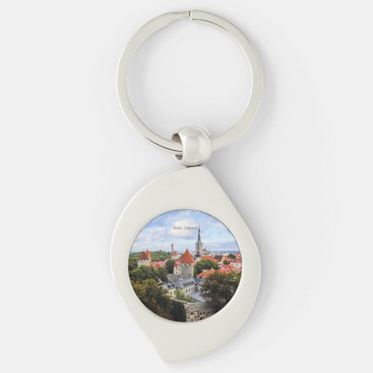 Tallin, Estland Historic Center Sleutelhanger (Voorkant)