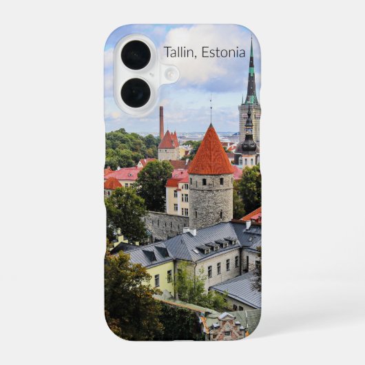 Tallin, Estland Historisch Centrum, iPhone 16 Hoesje (Achterkant)
