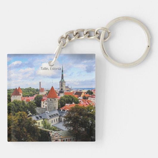 Tallin, Estland Historisch Centrum,  Sleutelhanger (Achterkant)