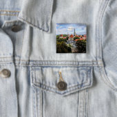 Tallin, Estland Historisch Centrum, Vierkante Button 5,1 Cm (In situ)