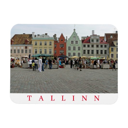 Tallinmarkt staart uitzicht friet magnet magneet (Horizontaal)