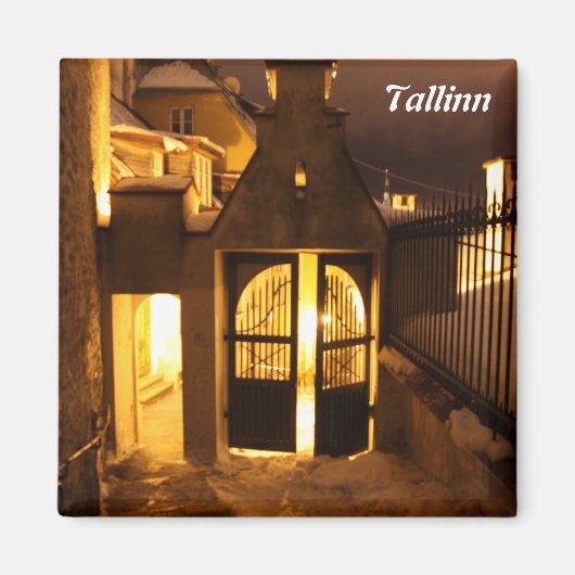 Tallinn Aglow in de winter - Magneet (Voorkant)