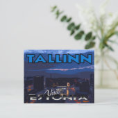 Tallinn, bezoek Estland briefkaart (Staand voorkant)