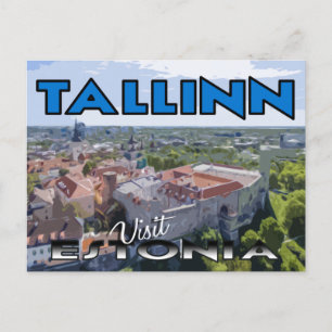 Tallinn, bezoek Estland Briefkaart