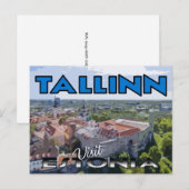 Tallinn, bezoek Estland Briefkaart (Voorkant / Achterkant)