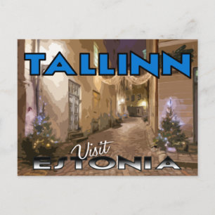 Tallinn, bezoek Estland briefkaart